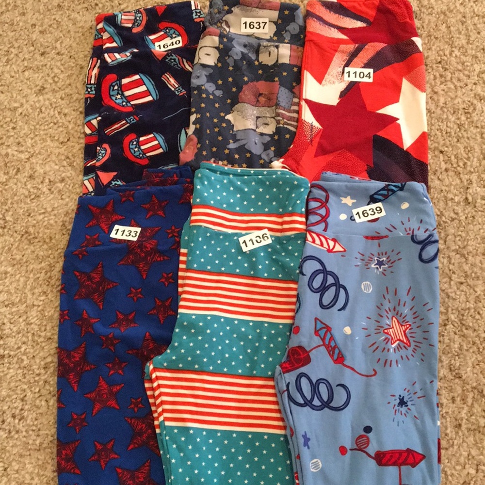 Bundle or buy seperate!! 4th of July Lula Leggings